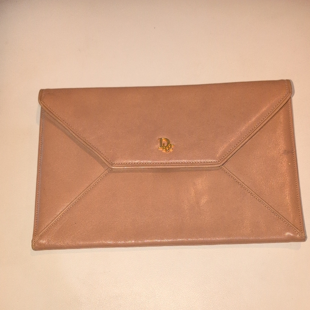 Christain Dior Leather Envelope Clutch